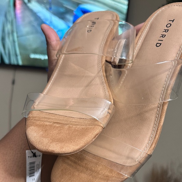 Torrid Tan and Clear Strap Sandals - Picture 5 of 5